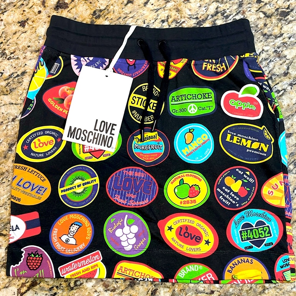 Love Moschino drawstring mini skirt
